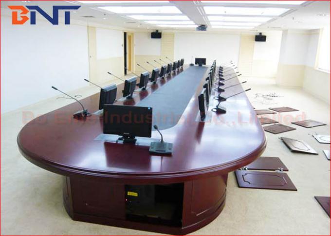 Office Meeting Room LCD Motorized Lift With Discussion Microphone