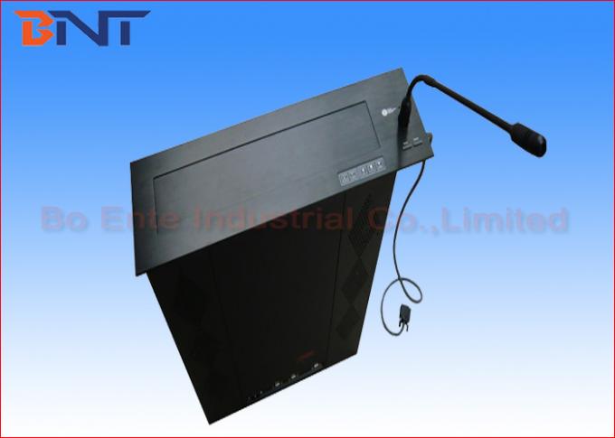 Office Meeting Room LCD Motorized Lift With Discussion Microphone