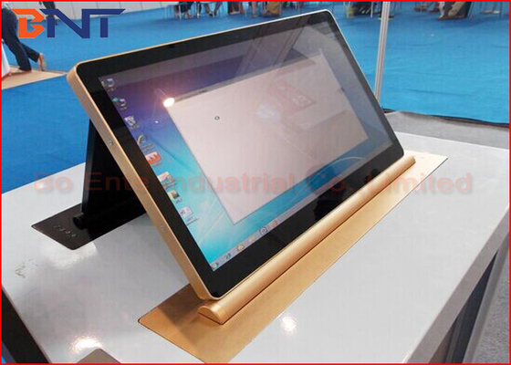 45 Degree Tilting Conference LCD Monitor Lift With 15.6 Inch Retractable Screen