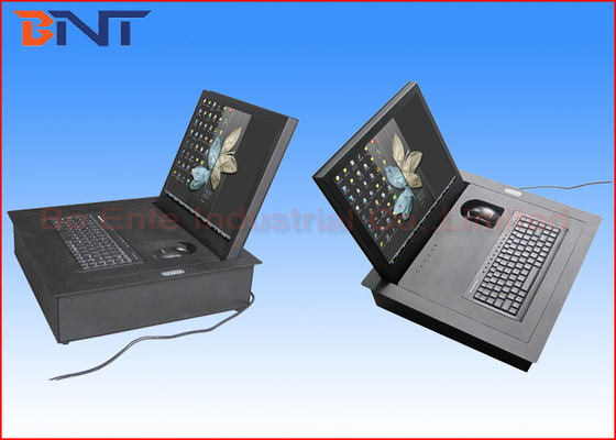 Meeting Room Computer Monitor Lift Mechanism Carbon Steel Wireless Remote