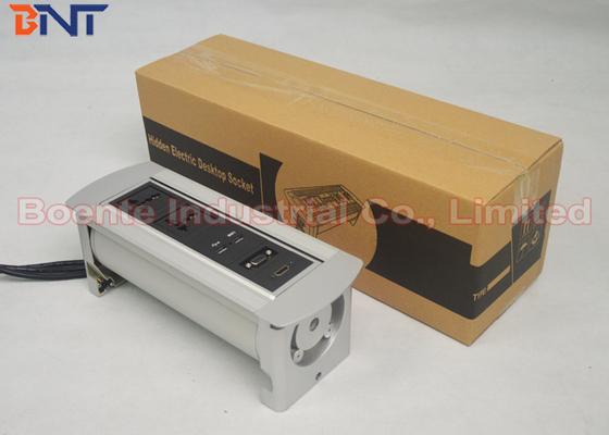 USB Power Charger Type Conference Table Rotating Power Socket 220 ~ 240 VACs