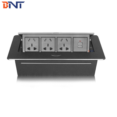 30Cm  Connection Wires Plugs Cable  Length Desk Pop Up Multimedia Connector  With  Double  USB  Charging Configuration