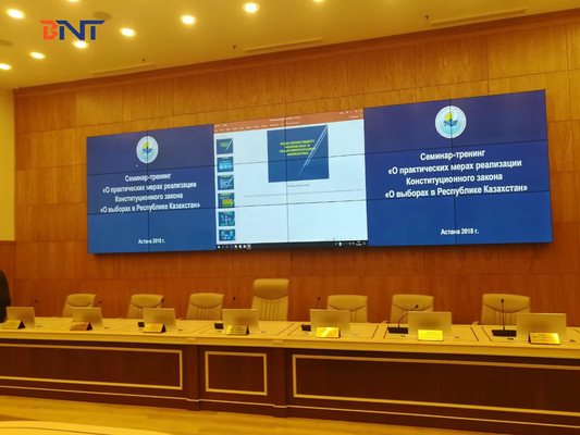 Public Education &amp; Training Project in Kazakhstan , Ultra Thin Desktop Monitor Lift With 17.3&quot; FHD Screen