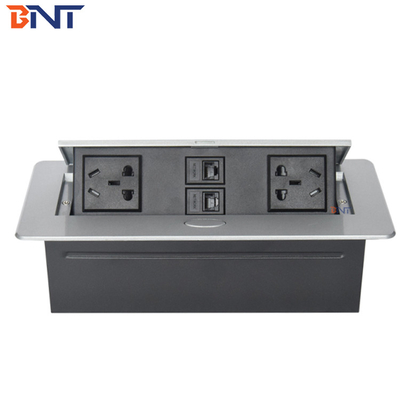 Supply Conference Room Table Pop Up Multimedia Socket  Keep Product In Stock  Zinc Alloy Material