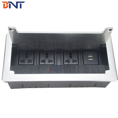 available customized flip up table socket with double usb charger BF807