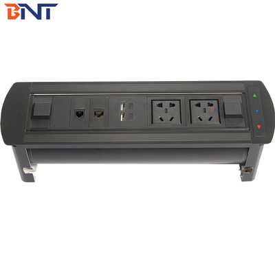 available customized electric table flip up socket with 180 degree overturn angle EK6203