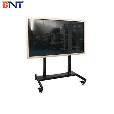 Touch Screen Flat Screen TV Cart Black Color Production Height 60 - 125CM