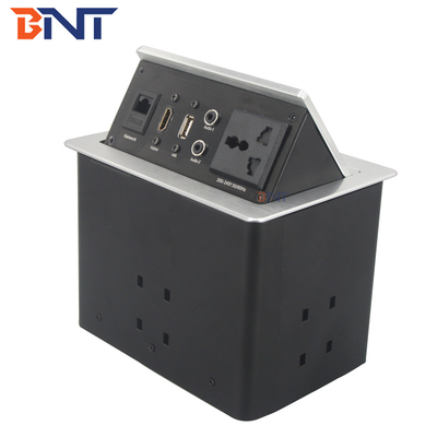 hydraulic pop up power socket solution for office furniture
