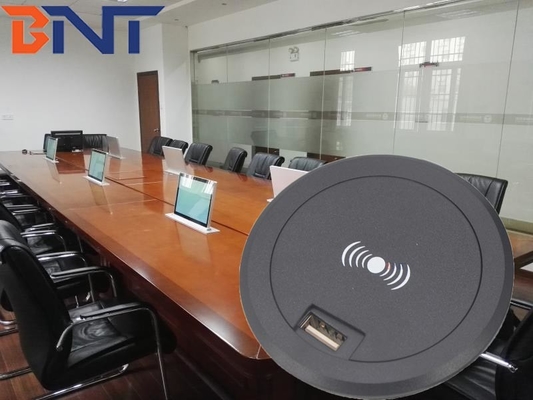 hidden into desk mounted design for mobile phone wireless charger
