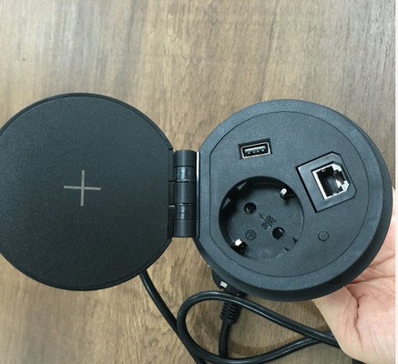 Power Grommet Table Socket With Net Work And Wireless Charger