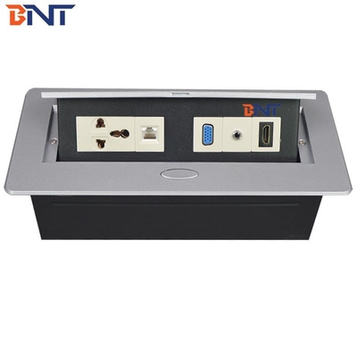 Conference Table Cable Connection Pop Up Electrical Socket With Usb And HD-MI