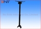Black Retractable LCD Projector Ceiling Mount Kit for School Auditorium