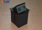 Aluminum Alloy Smart Office Desktop Hydraulic Pop Up Power Socket Box US Standard