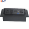 Can Be Customized Zinc Alloy  Desk Pop Up Hidden Outlet With HDMI / Audio Configuration