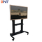 360 Swivel Mobile TV Stand For Electronic Whiteboard 160cm Height