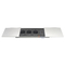 factory wholesale sliver slide tabletop socket 16A Silver Sliding Desktop Power Outlet In Meeting Head Desk