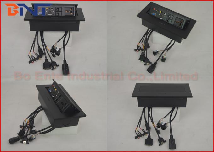 Rectangular Conference Hidden Desk Pop Up Sockets with Bottom ...