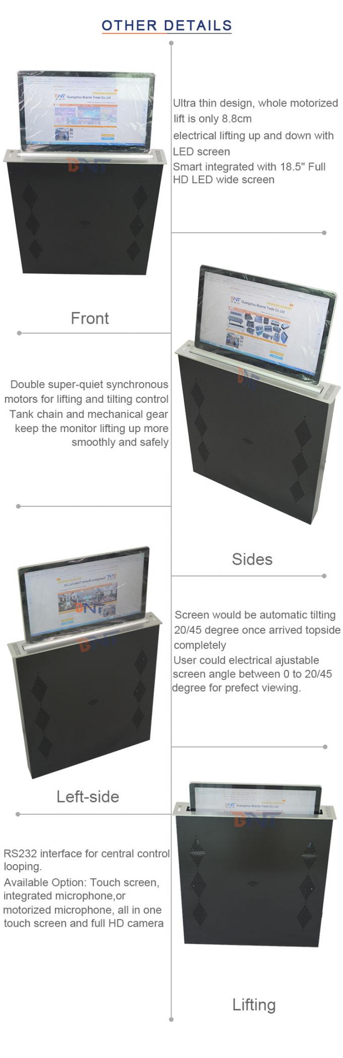 Wireless Control PC Monitor Lift , Business Room Hidden Computer ...