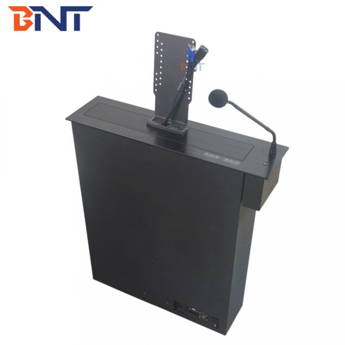Hidden Lcd Monitor Lift Mechanism 1080p 19 Inch Table Monitor Lift