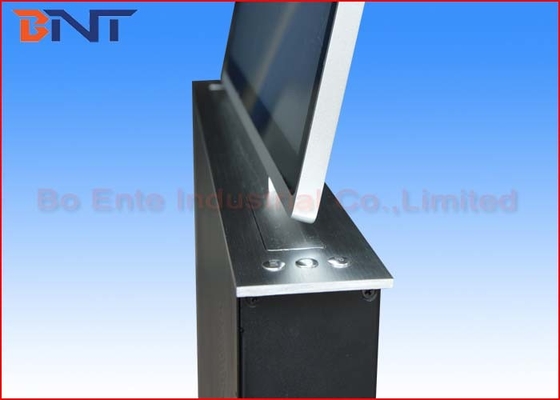 15.6 Inch Retractable Screen LCD Monitor Lift With Hidden Equipment