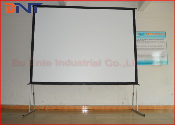 200&quot; 16:9 Fast Folding Rear Projection Projector Screen With Square Pole