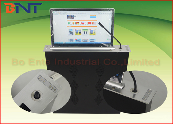 Slim Conference Tabletop Motorized LED / LCD Monitor Lift With FHD Screen