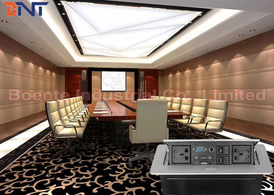 Conference Table Pop Up Outlets With 3-Pin Power Plug And HDMI Port