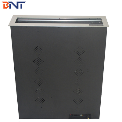 Pop Up Type Computer Monitor Lift With Brushed Aluminum Alloy Panel