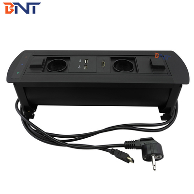 3Mm Panel  Thickness electric  Black  Desk Pop Up Multimedia Socket