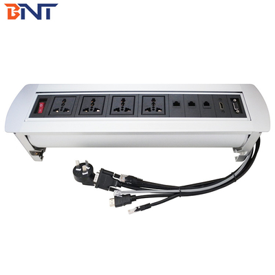 Silver Top Conference Table Outlet , Tabletop Pop Up Power And Data Outlet