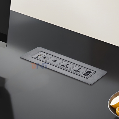 Multimedia Rotating Desk Switch Socket/flip up Table Power Outlet/conference Table Panel Mounted Plug