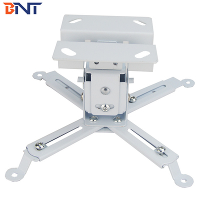 White Projector Ceiling Mount , 30 Degree Swivel Projector Mounting Bracket