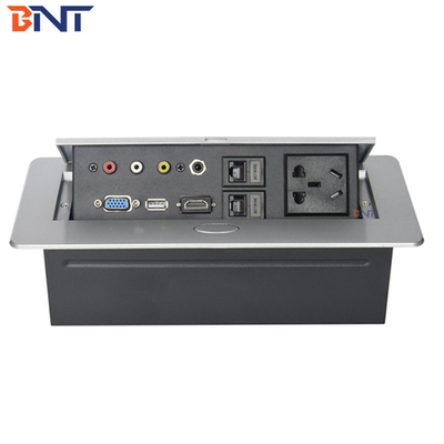 3-7 Days Delivery Time Zinc Alloy Material Tabletop Hidden Connector Oval Corner With VGA Interface