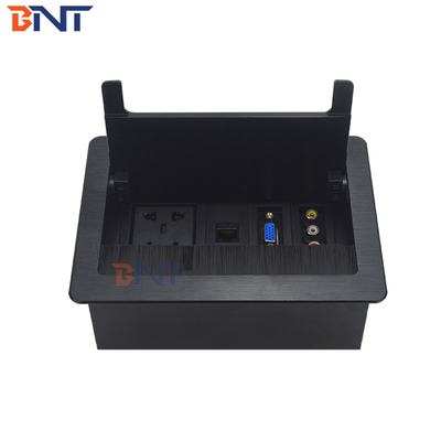 replacemet modular design desk flip up power outlet with RCA interface BF500