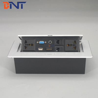 1.5M Cable Zinc Alloy Conference Desk Power Sockets