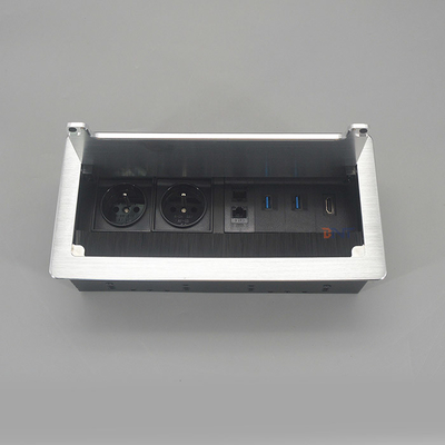 USB 3.0 Brush Flip Up Power Outlet For Office Table