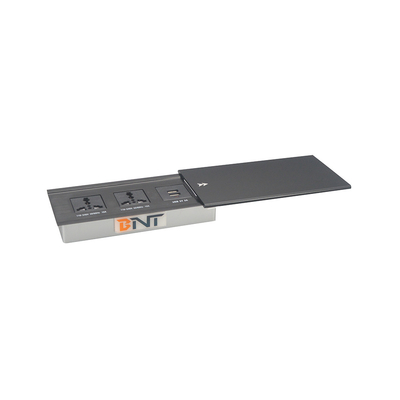 Aluminum alloy Slide Tabletop Power Socket In Meeting Head Desk HDMI