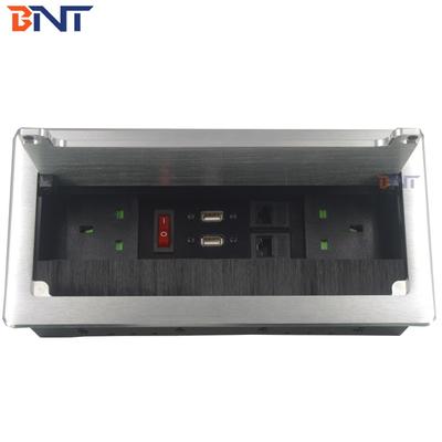 Factory Wholesale Hidden In Desk Table Mounted Socket Box Cable Access Management