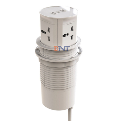 Lifting Up Tower Extension Multiple Power Socket With Usb Charger Type A Type C