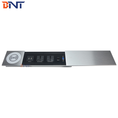 Multimedia Table Sliding Power Socket With Usb Charging