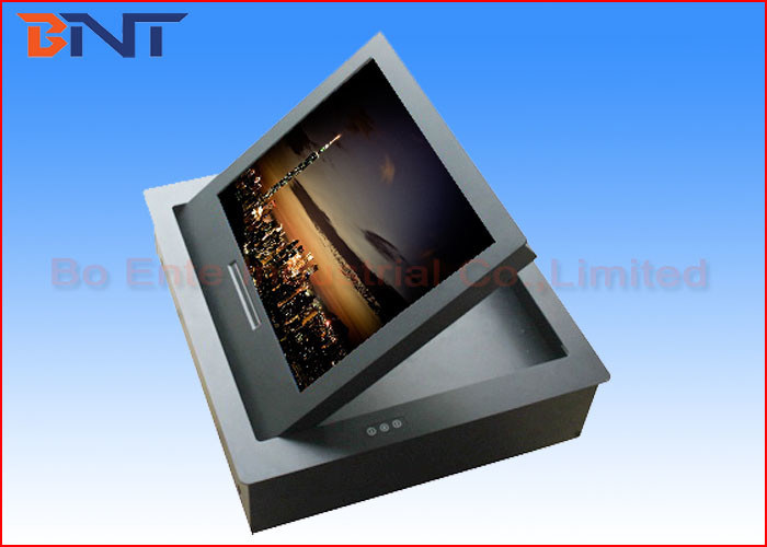 Cpu Monitor Lifter 17 Inch Automatic Wireless Computer Monitor Lifter Flip Up For ...