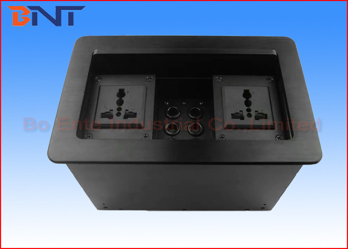 Desktop Hidden Slip Up Conference Room Power Hub With 1.5M Length Connection Plugs