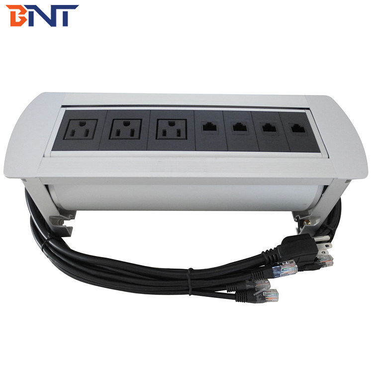Conference Room Table Electrical Outlets With 110V 240V Rated Voltage