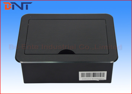 Multi Functional Manual Flip Up Outlet , Hidden Desk Mounted Power Sockets