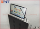Slim Conference Tabletop LCD / LED Monitor Motorized Lift With Microphone