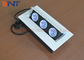 White Color 3* French Plug Desk Mounted Power Sockets For High - Class Office