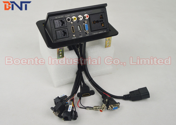 OEM Hydraulic Desktop Power Sockets , Table Top Power Outlets