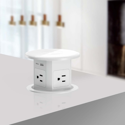 water proof electrical power socket outlet universal plug intelligent kitchen pop up socket with top wireless charger