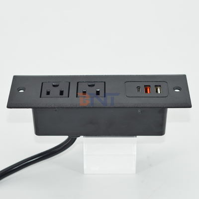 OEM/ODM Office multifunctional sofa socket build in table socket us power socket with usb A+C ports