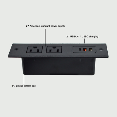 OEM/ODM Office multifunctional sofa socket build in table socket us power socket with usb A+C ports